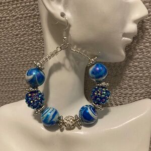 Acrylic and bling beaded set